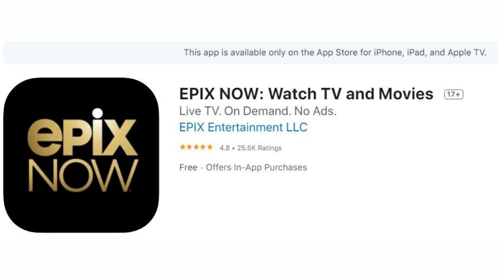 epixnow.com/activate on Apple TV
