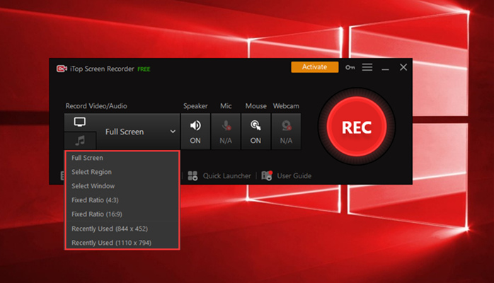 iTop Screen Recorder - Screen Recorder for Windows 10 and Zoom Meeting