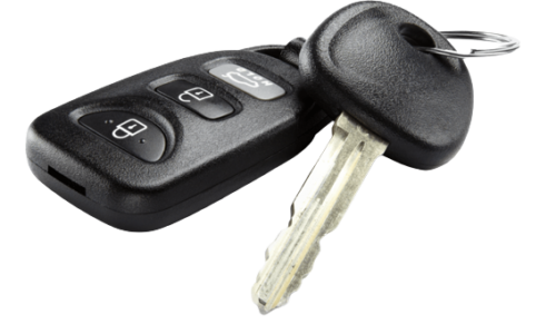 What do I do if the car key is stuck in the ignition? 